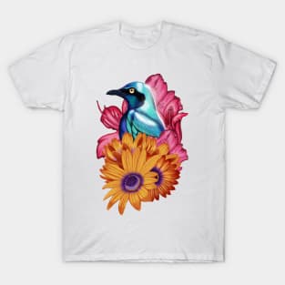 Greater Blue-eared Starling T-Shirt